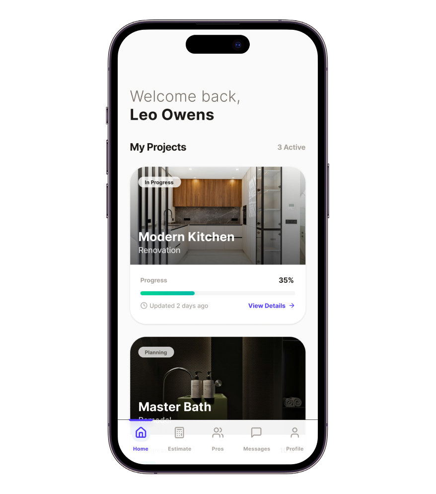 App screen