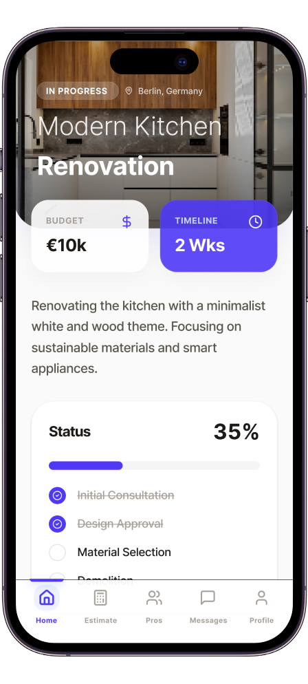 App screen