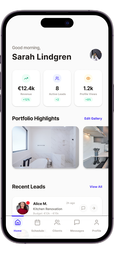 App screen