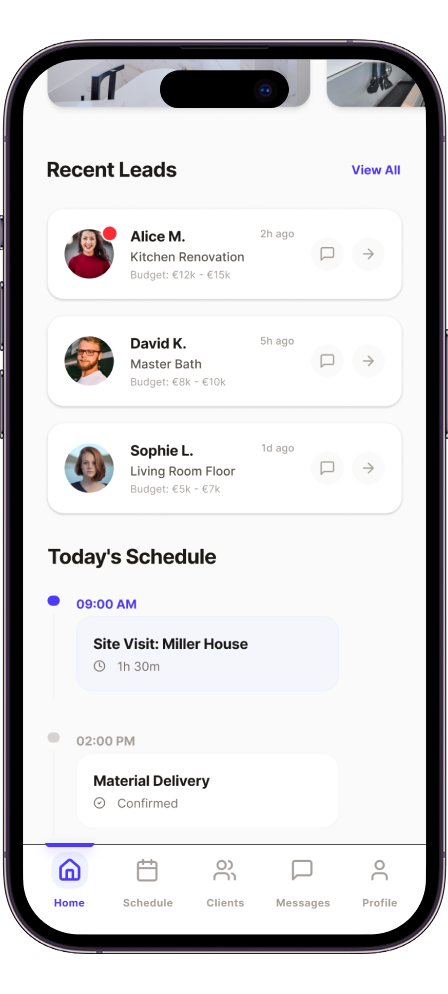 App screen