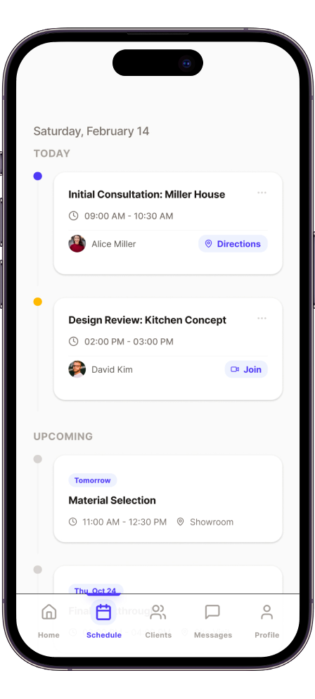 App screen