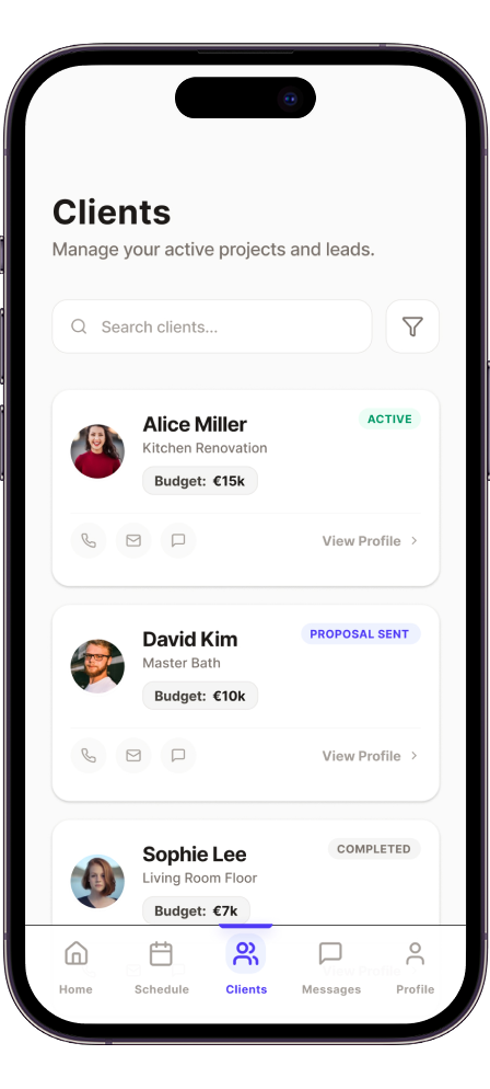 App screen