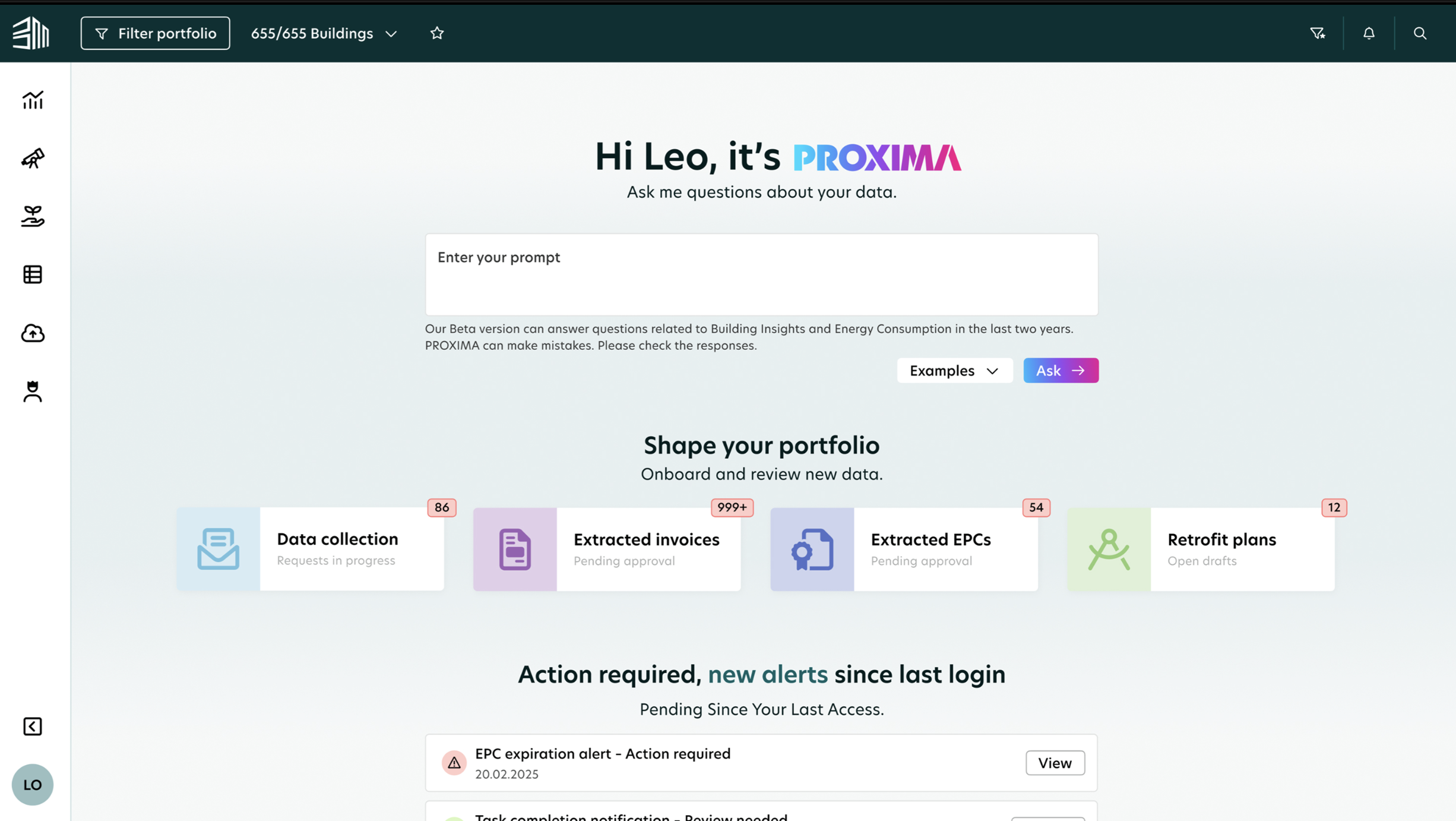 After — proactive command center dashboard