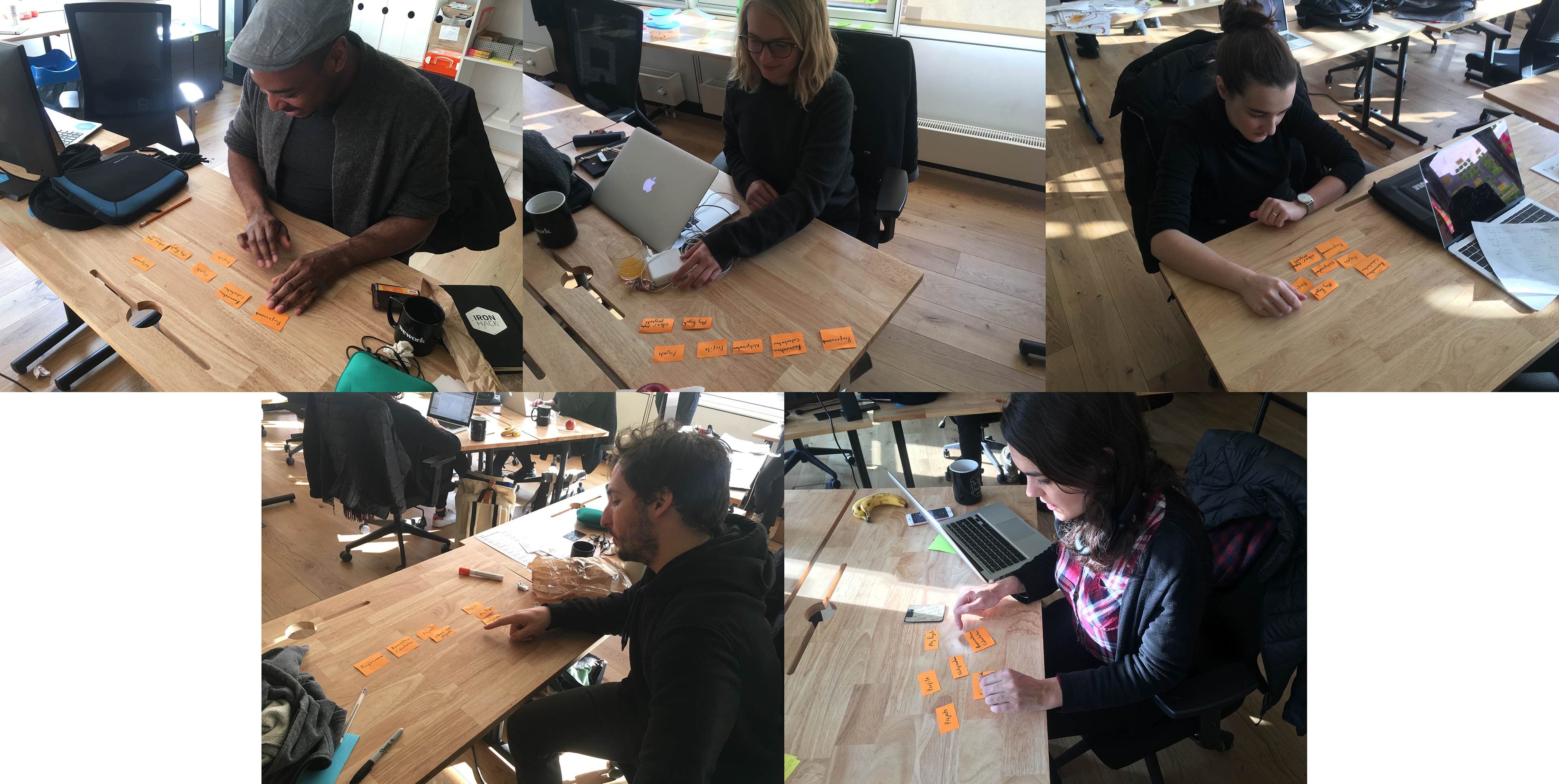Card sorting exercise