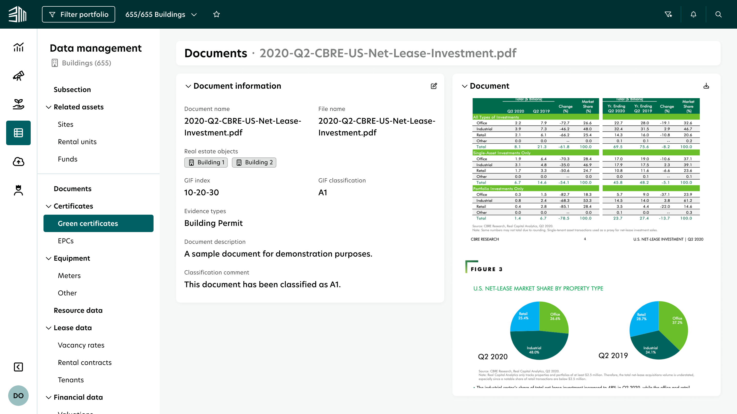 Documents widget